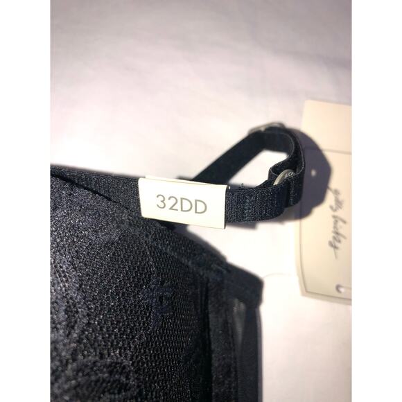 Bra Gilly Hicks 32DD Black Super Push Up Plunge Lace Padded Hollister New - Picture 5 of 6